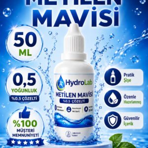Metilen Mavisi %0,5 Çözelti 50 ML - Damlalıklı Pratik Kullanım